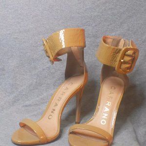 Carrano Open Toe Kitten Heel with Faux Buckle